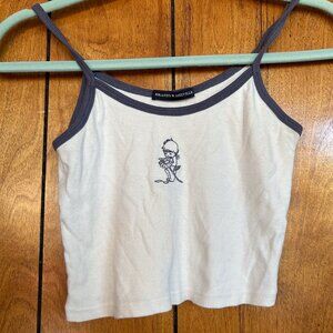 Brandy Melville cute angel baby flower crop tank